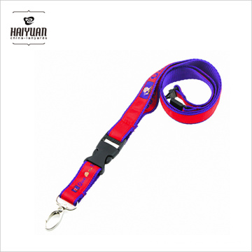 Hochwertige Doppelschicht Dye Sublimation Impressum Satin Lanyard